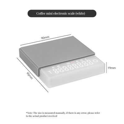 Elektrische Kaffeeskala aus Edelstahl aus ABS 3 kg/0,1 g mit Timer und Ladefunktion