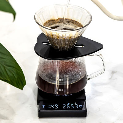 Elektronische Digitale Kaffeeskala 2kg/0,1g mit Timer LCD-Display Küchengewichtung