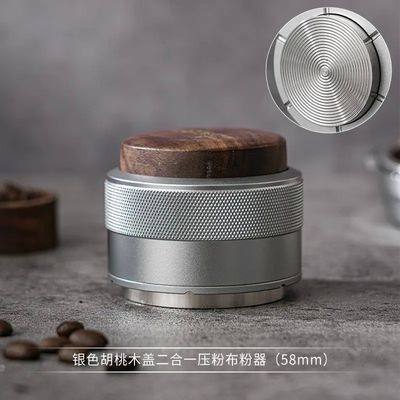 58mm 53mm 51mm Espresso-Maschine Holz Material Handpresse Kaffee Tamper Custom Logo