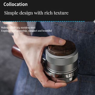 Matte Textur Kunststoffmaterial 58mm Espresso Verteiler Tamper zum Pressen von Kaffeepulver