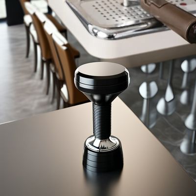Barista 2-in-1 Umweltfreundliche Silber-Täuscher-Ebeniger-Kaffeedistributeur für 51mm 53mm 58mm