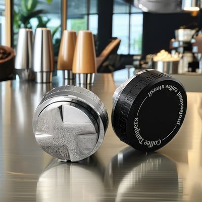 Anpassung des Logos Akzeptabel Holz-Kaffee-Dispenser Metall-Küchenwerkzeug für Kaffee-Tampers