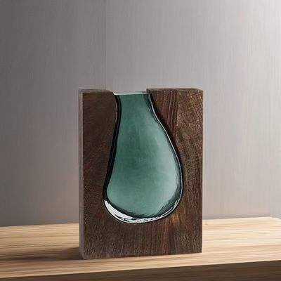 Retro-weiße Quadrat-Keramik-Vase für minimalistische Wohnkultur im nordischen rustikalen Boho-Stil