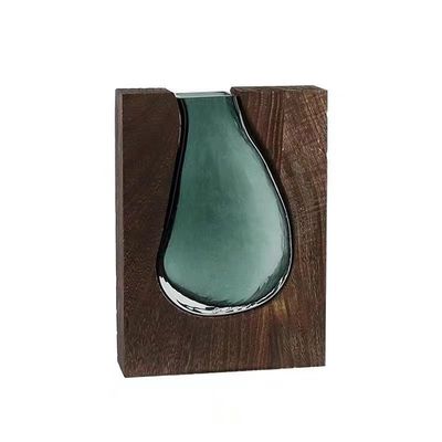 Durchsichtige Glas-Quadrat-Vase perfekt für Mittelpunkte in Küche Wohnzimmer oder Büro