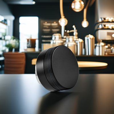 Silber-Metall-Espresso-Dispenser mit verstellbarer Tiefe für eine umweltfreundliche Nivellierung der Kaffeemühle