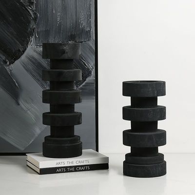 Customized Größen Marmor Kerzenhalter für moderne Silber Säule Stand Home Hochzeit Party