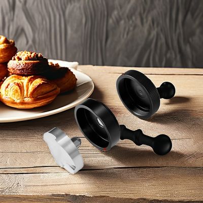 Barista Größe 58mm 53mm 51mm Umweltschonend Holz- und Metall-Vierblätter-Espresso-Geber