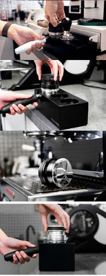 Barista Größe 58mm 53mm 51mm Umweltschonend Holz- und Metall-Vierblätter-Espresso-Geber