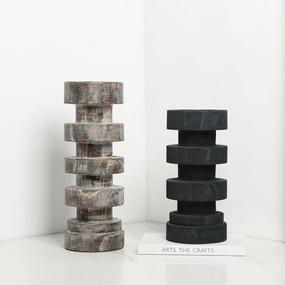 Metall Marmor Säule Leuchterhalter für elegante Weihnachtsleuchten Stil