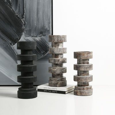 Metall Marmor Säule Leuchterhalter für elegante Weihnachtsleuchten Stil