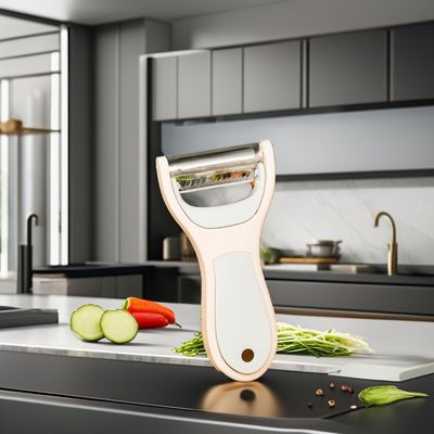 Hand Gemüseschneider 2-in-1 Metallschäler Langlebiger Mini-Stahl-Handwerkzeuge Rutschfeste Handgriffe