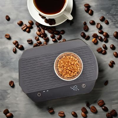 BAMBOO Küche Elektronische Kaffeeskala mit Timer und Silicone Pad im minimalistischen Design
