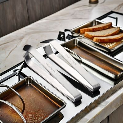 Bambusklemmen aus Edelstahl Fischenbein-Epilator-Pinzete für das Kochen in der Küche