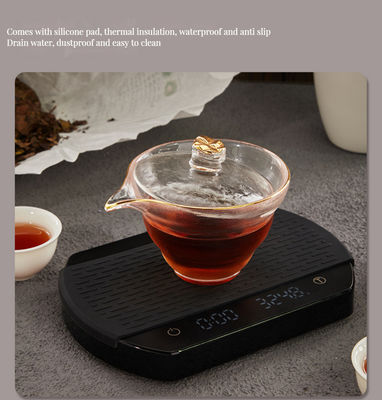 BAMBOO Küche Elektronische Kaffeeskala mit Timer und Silicone Pad im minimalistischen Design