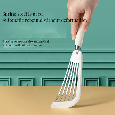 Ergonomischer Fischschinken aus Edelstahl Spatula Hitzebeständig Schlitten-Turner zum Kochen