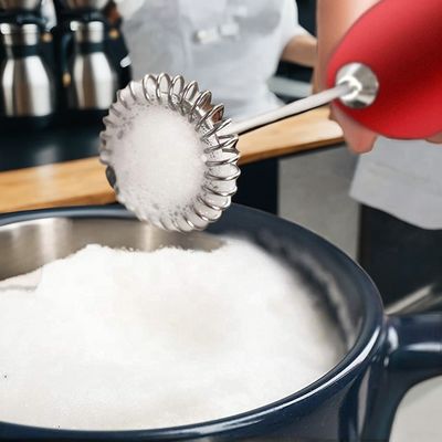 2023 Batteriebetriebene Edelstahl-Wisch Elektrische Kaffeeschaummaschine zum Milchschäumen