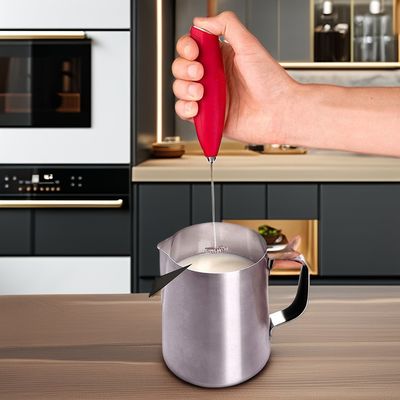 2023 Batteriebetriebene Edelstahl-Wisch Elektrische Kaffeeschaummaschine zum Milchschäumen