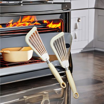 Silikon-Fischschinken-Turner-Spatula mit Plastikgriff