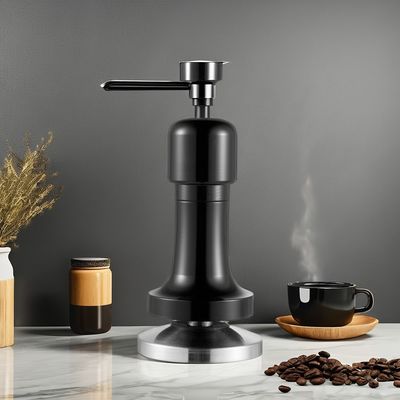 Customized Logo Schwarzer Aluminium Griff Barista Espresso Tamper für 58mm Basis Kaffee