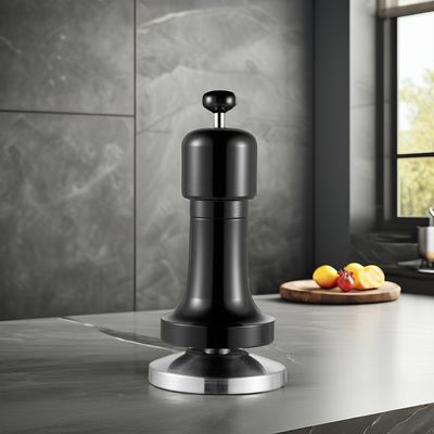 Customized Logo Schwarzer Aluminium Griff Barista Espresso Tamper für 58mm Basis Kaffee