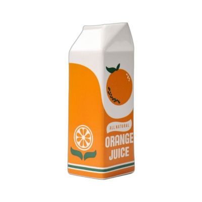 Kleine moderne keramische hydroponische Tischvase in orange Ideal für Zuhause und Restaurant