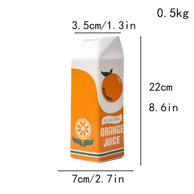Kleine moderne keramische hydroponische Tischvase in orange Ideal für Zuhause und Restaurant