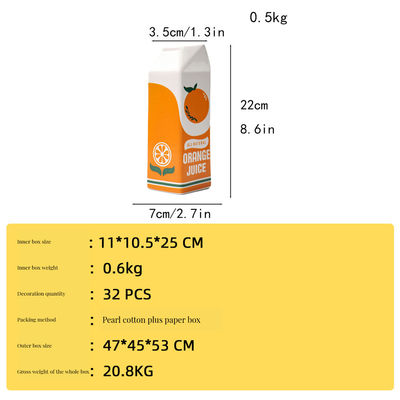 Kleine einzigartige Orangen-Frucht-Keramik-Vase perfekt für Haus-Restaurant und Hotel Dekor