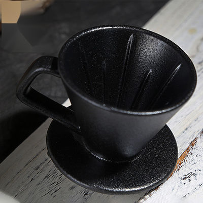 450 ml Kapazität Kaffeemaschine aus Keramik im europäischen Stil mit klassischem Design und Tasse