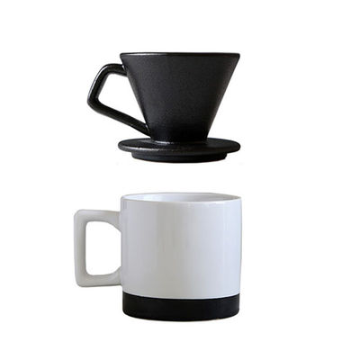 450 ml Kapazität Kaffeemaschine aus Keramik im europäischen Stil mit klassischem Design und Tasse