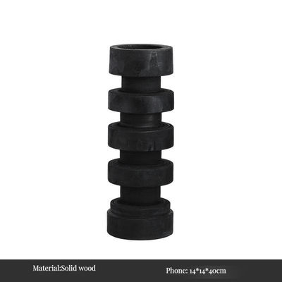 Handgefertigter Weihnachtssteinkerzenhalter für Heimdekoration Rundmarmorkerzenstand