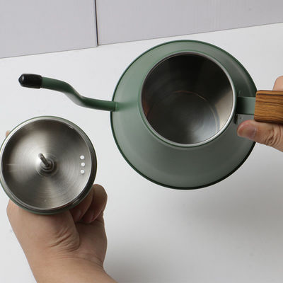 Kaffeebrau Set mit Edelstahl Gänsehalskessel im modernen Design