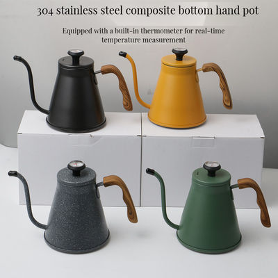 Kaffeebrau Set mit Edelstahl Gänsehalskessel im modernen Design