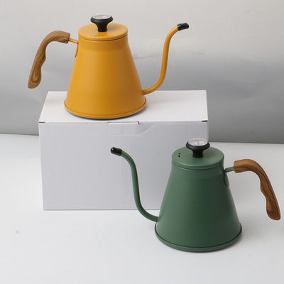 Kaffeebrau Set mit Edelstahl Gänsehalskessel im modernen Design