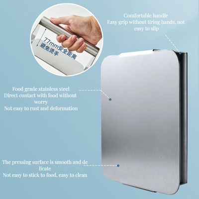 Edelstahl Quadrat BBQ Smasher Werkzeug für Grillen nicht anhaftbare Oberfläche notwendig