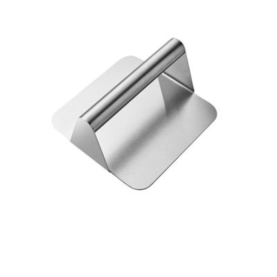 Quadratisch gestaltete nicht klebende Burgerpresse aus Edelstahl