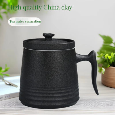 Klassisches weißes Porzellan Design 900cc Keramik Teekanne und Kaffeetassen Set Volumen 250ml