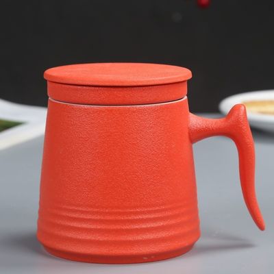 Klassisches weißes Porzellan Design 900cc Keramik Teekanne und Kaffeetassen Set Volumen 250ml