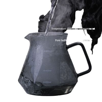 Bürogetränke Kaffee-Tee-Sets Langlebiger Durchsichtiges Borosilikat-Glas-Tropfglas