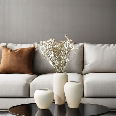 Zuhause Hotel Restaurant Dekorativ Akzent Moderne chinesische Keramik Vase mit Goldbeschichtung