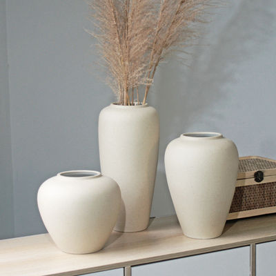 Weiches Dekorationsornament Nordic Creative Art Deco Keramikvase mit geometrischem Design