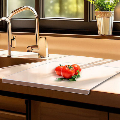 Küchengerät Custom Logo Flexible Bambus Essen Schneiden Block Schneidbrett mit Lippen