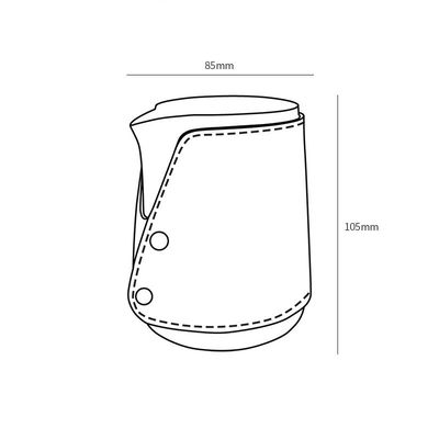 Edelstahl 304 Schaumkrug für Kaffee Milch Latte Kunst und nachhaltige Barista