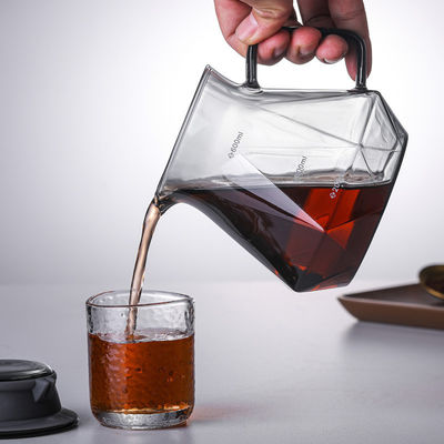 Hochborosilikat-Glas-Tropfbecher für Kaffee 400 ml Kapazität Hitzebeständig