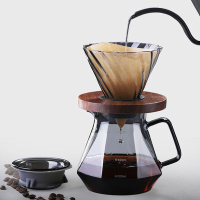 Hochborosilikat-Glas-Tropfbecher für Kaffee 400 ml Kapazität Hitzebeständig