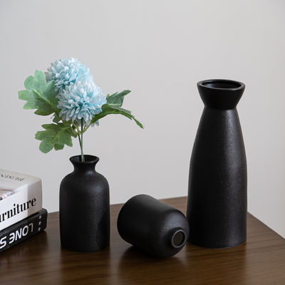 Moderne stilvolle handgefertigte Holzvase Dekor Glas Massivblumenkrug Hydroponische Behälter