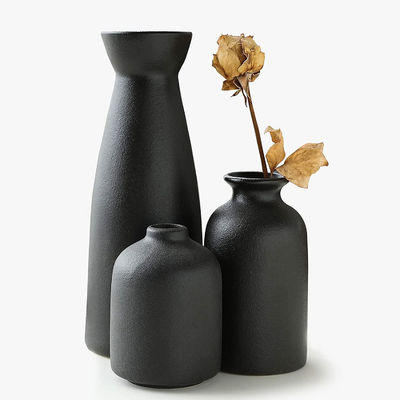 Moderne stilvolle handgefertigte Holzvase Dekor Glas Massivblumenkrug Hydroponische Behälter