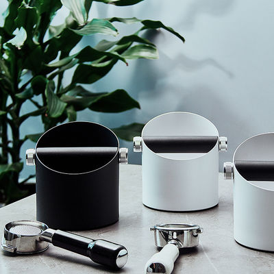 Abnehmbare Stange mit rutschfeste Basis aus Edelstahl Espresso Knock Box für eine einfache Reinigung