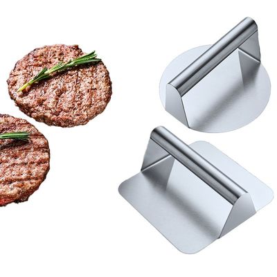 Edelstahl Burger Brecher Werkzeug für Outdoor Grill Haus Garten und Camping Silber