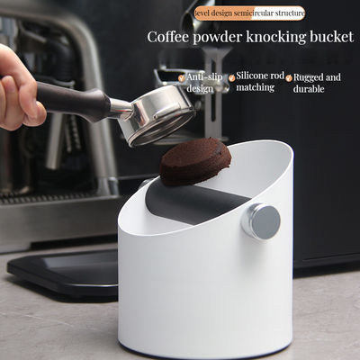 Logo anpassbar Moderne langlebige weiße Edelstahl-Klopfbox für Kaffee-Tee-Tools