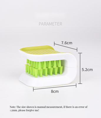 Langer TPR-Griff PP-Material Reinigungsbürste für Topf Waschmesser Besteck perfekt